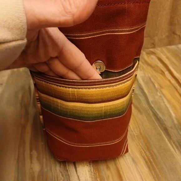 New Western Mini Pouch Sling Travel Bag Crossbody Deer Elk Tribal Sarape stripe - Picture 13 of 16